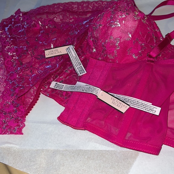 (L) 2pcs Victoria’s Secret Dream Angels Collection Set,  Corset & Cheeky… - Picture 14 of 17